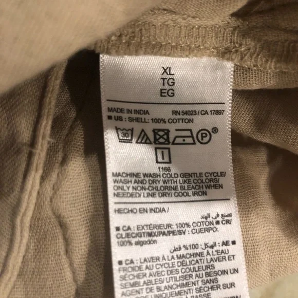 Old Navy Light Tan Button-Down Shirt - Picture 5 of 5